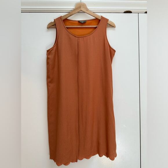 Maje silk blend earth toned dress. Size medium. - Picture 1 of 7